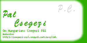 pal csegezi business card