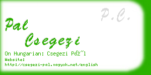 pal csegezi business card